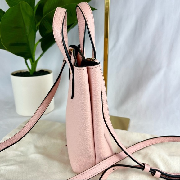 SALVATORE FERRAGAMO Baby Pink Gancini Mini Shopper Tote with dustbag - Picture 10 of 15